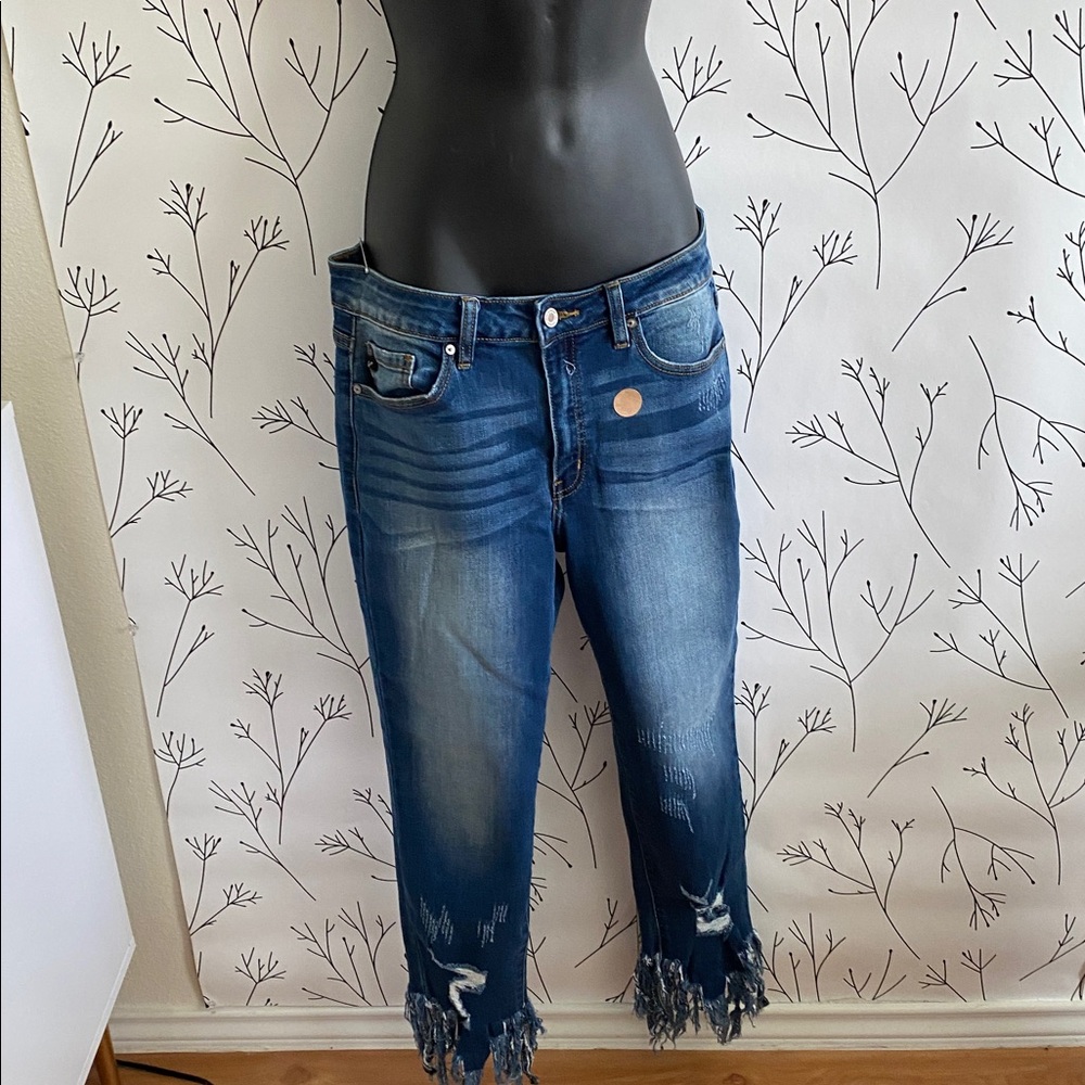 Women's Blue Straight Leg Jeans